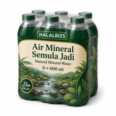 Natural Mineral Water, 6 × 600 ml